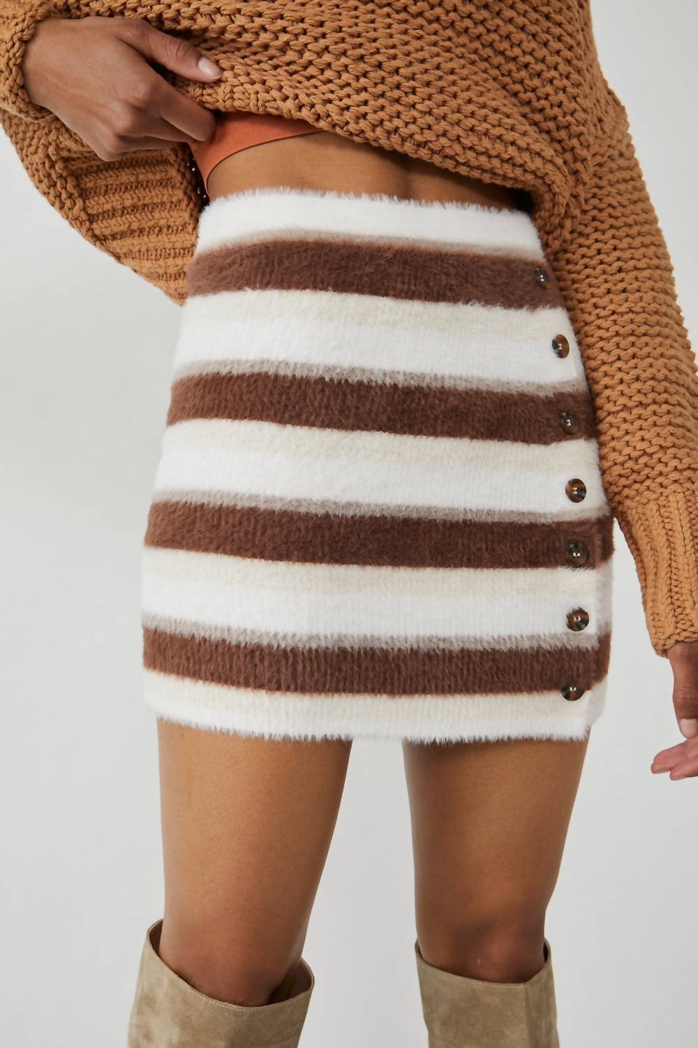 Free People - Ciara Sweater Mini Skirt