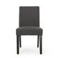 Contemporary Dining Chair With Upholstered Seating and Tapered Legs