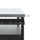 K&K 54.5 Inch Outdoor Kitchen Island with Stainless Steel Tabletop