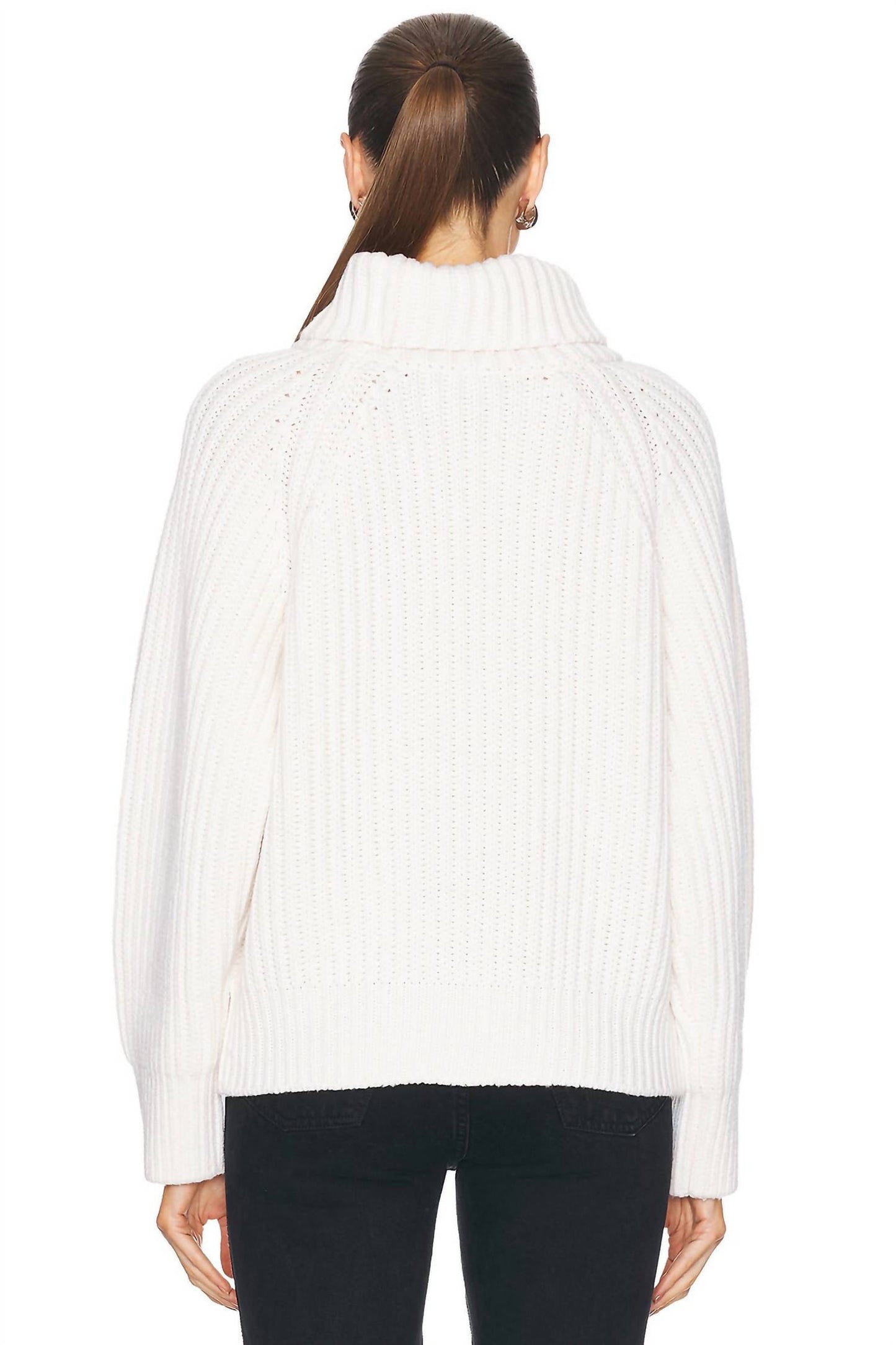 Enza Costa - CHUNKY CASHMERE TURTLENECK SWEATER