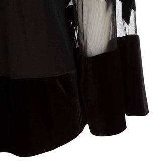 Frank Lyman - Semi-transparent Velvet Insert Top