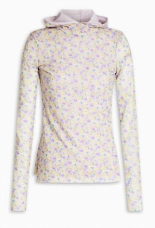 Baum Und Pferdgarten - Women's Floral-print Long-sleeved Hooded Top