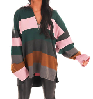 Free People - Coastal Stripe Pullover