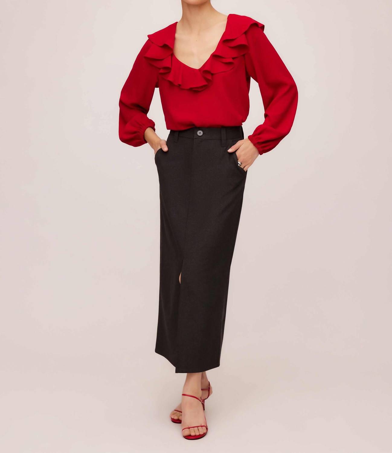 Fifteen Twenty - Claire Pencil Silhouette Skirt