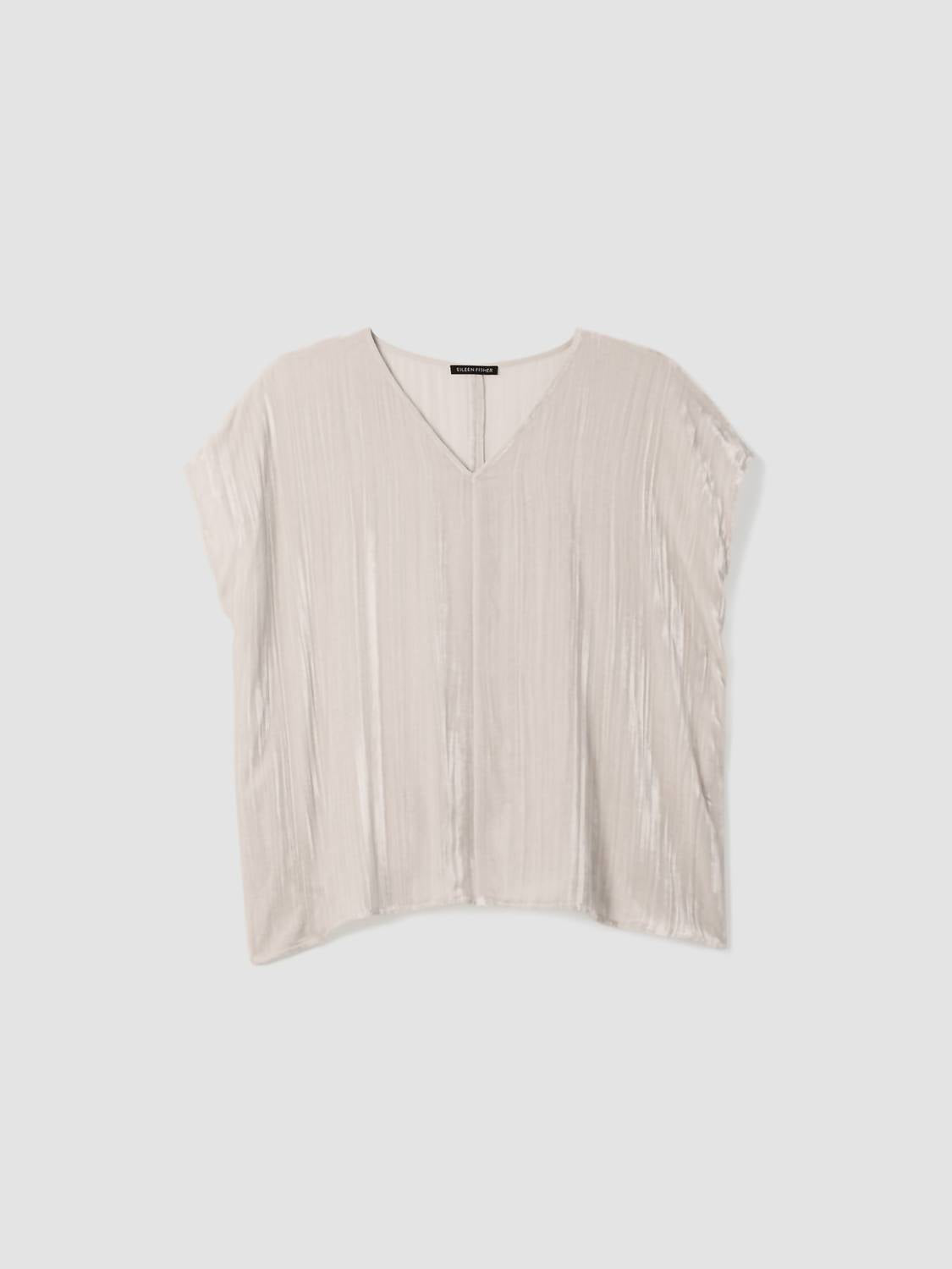 Eileen Fisher - Crushed Velvet V-neck Square Top