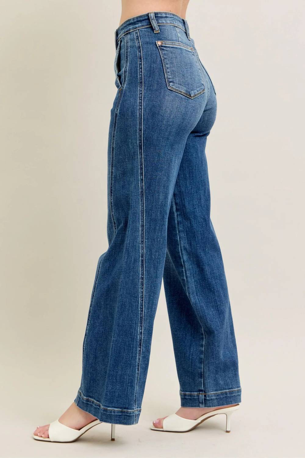 Judy Blue - High Waist Trouser Wide Leg Jean