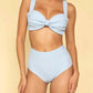 Montce - Women's Full Coverage High Rise Bikini Bottom