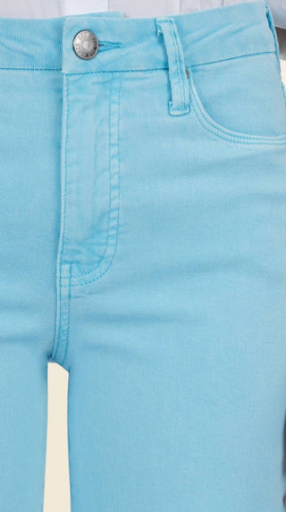 Kut From The Kloth - Meg High Rise Fab Ab Wide Leg Raw Jeans