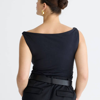 J.Crew - Off-the-shoulder Tank Top In Stretch Cotton Blend