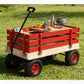 Children's and Garden Wooden Carriage with All-Terrain Inflatable Wheels