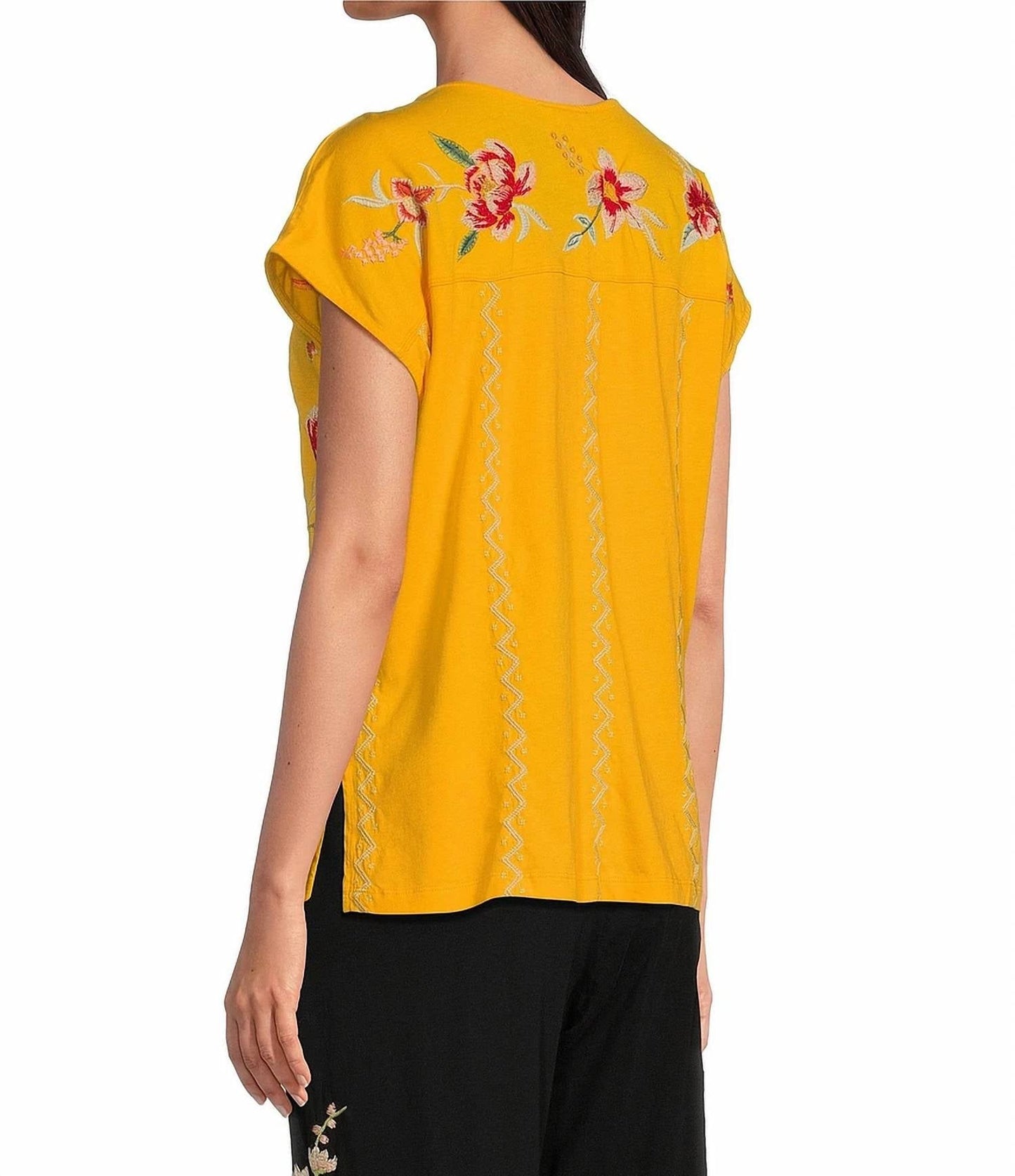 Johnny Was - Andrean Paneled Knit Tee