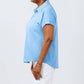 Elliott Lauren - Charlotte Button Front Tee With Collar