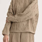 Black Crane - Cable Summer Knit Top