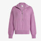 Varley - Tara Pointelle Half Zip Smoky Grape