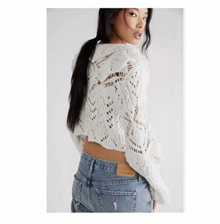 Free People - Ruffle Avery Cardigan