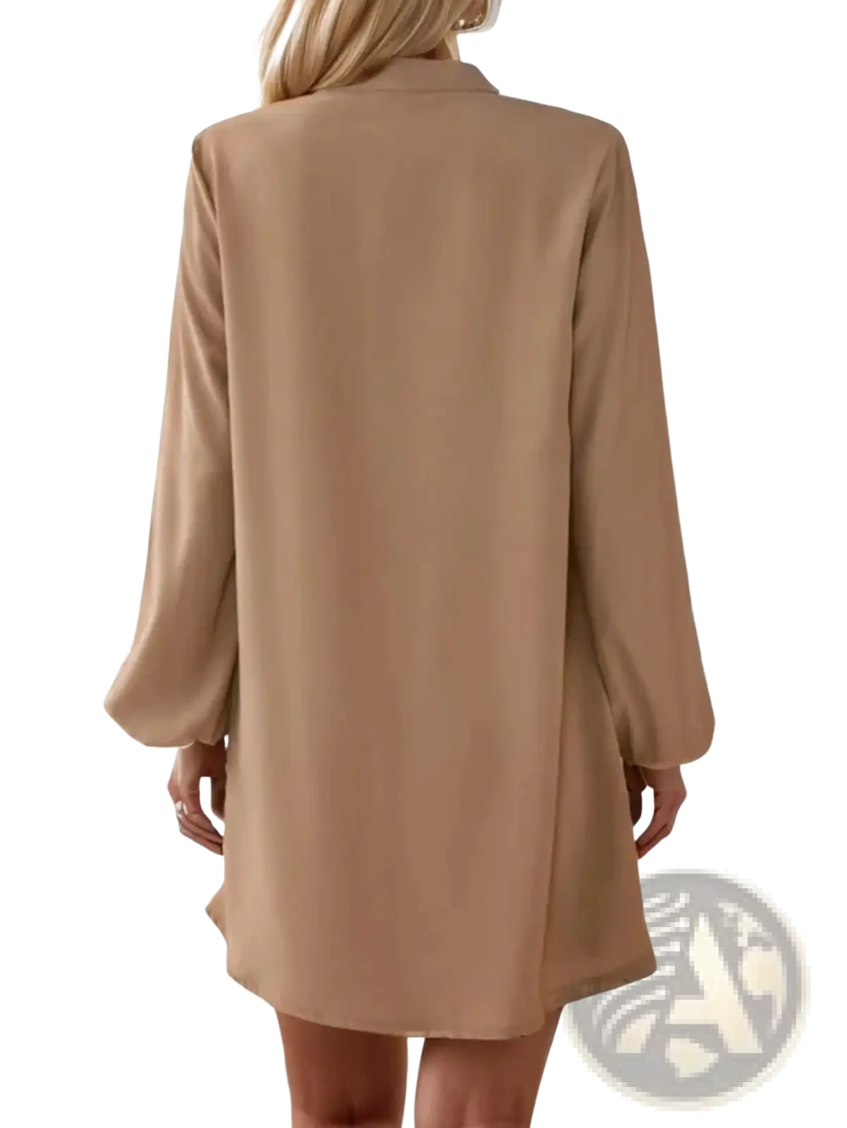 Bell Sleeve Button Down Midi Dress