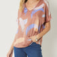 Entro - Brushstroke V-neck Top