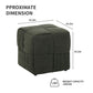 Square Ottoman Foot Rest With Woven Design