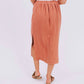 Wishlist - Braided Drawstring Linen Skirt