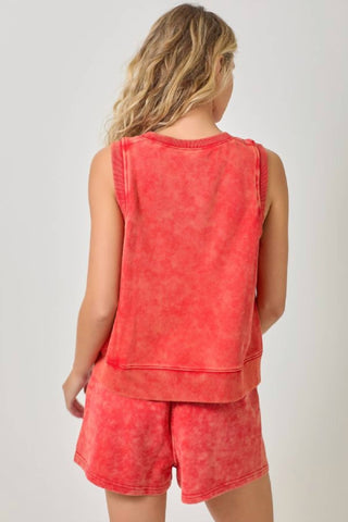 Mystree - Bowie Sleeveless Terry Top