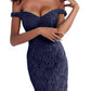 Jovani - Long Lace Mermaid Dress