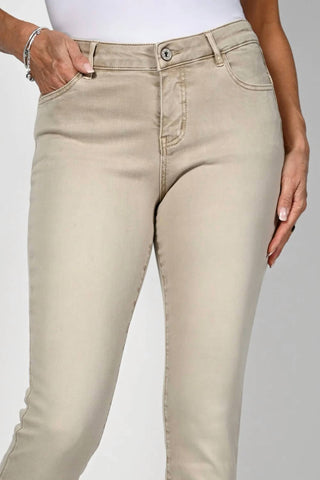 Frank Lyman - Sequin Cut-out Hem Jeans