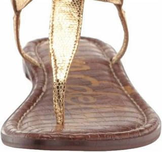 Sam Edelman - Women's Gigi Embossed Wide Flats Sandals