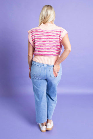 &Merci - Mock Neck Sweater Vest