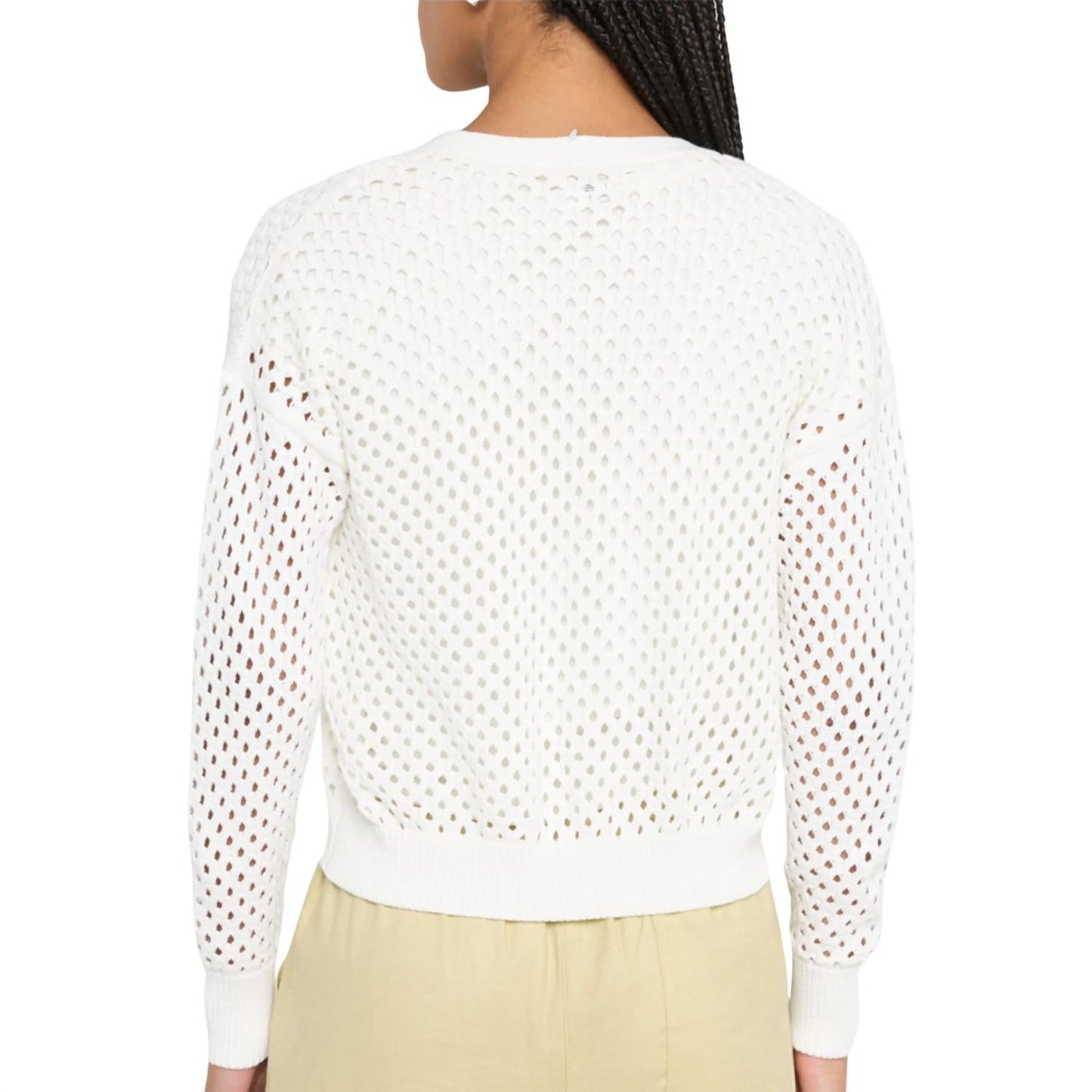 Autumn Cashmere - Solid Mesh Cardigan