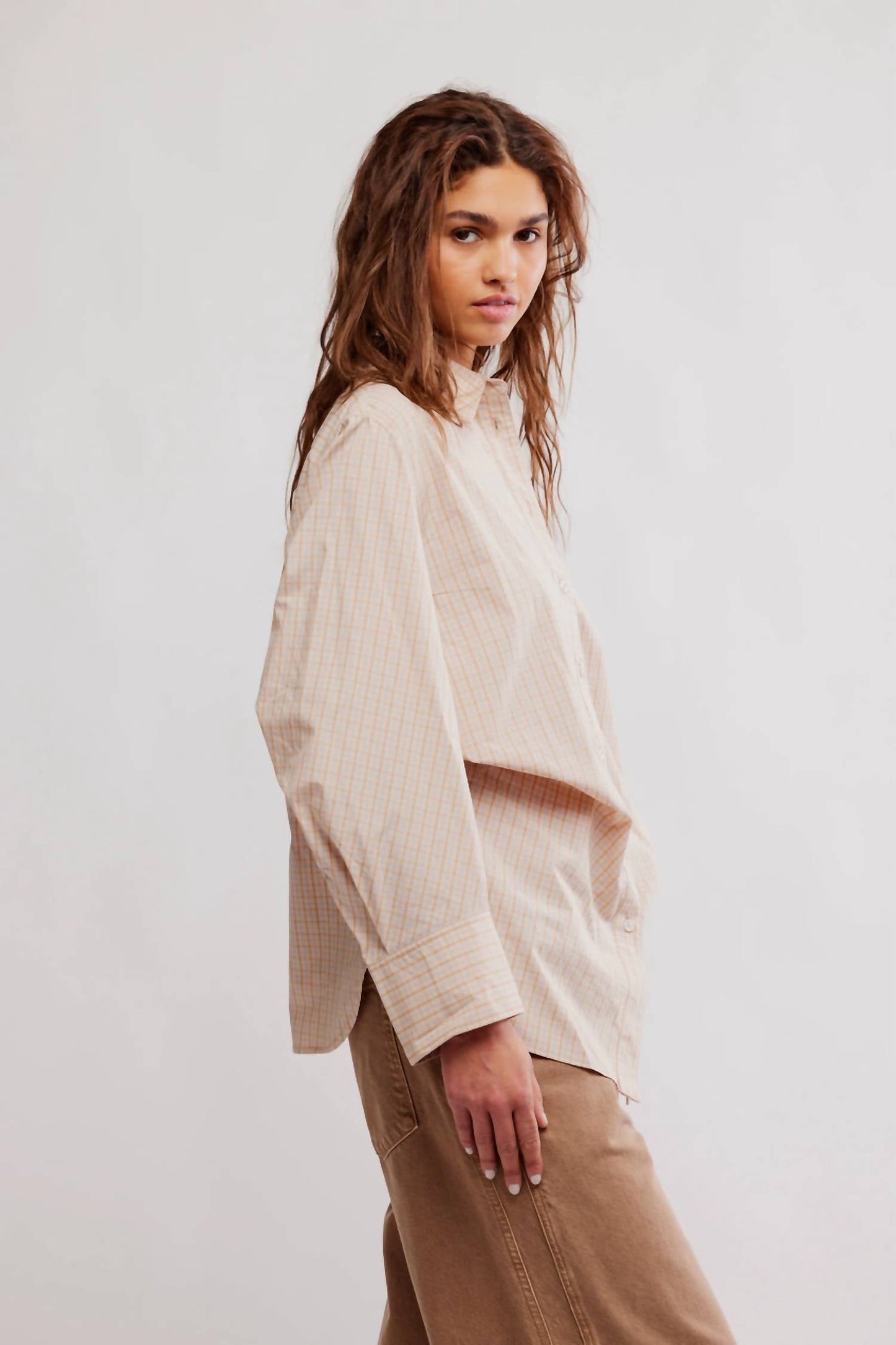Free People - Sabine Tailored Stripe Button-up Shirt