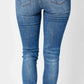 Judy Blue - Mid Rise Tummy Control Destroy Skinny Denim Jeans