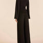 Bobi - Wide Leg Draped Jersey Pant
