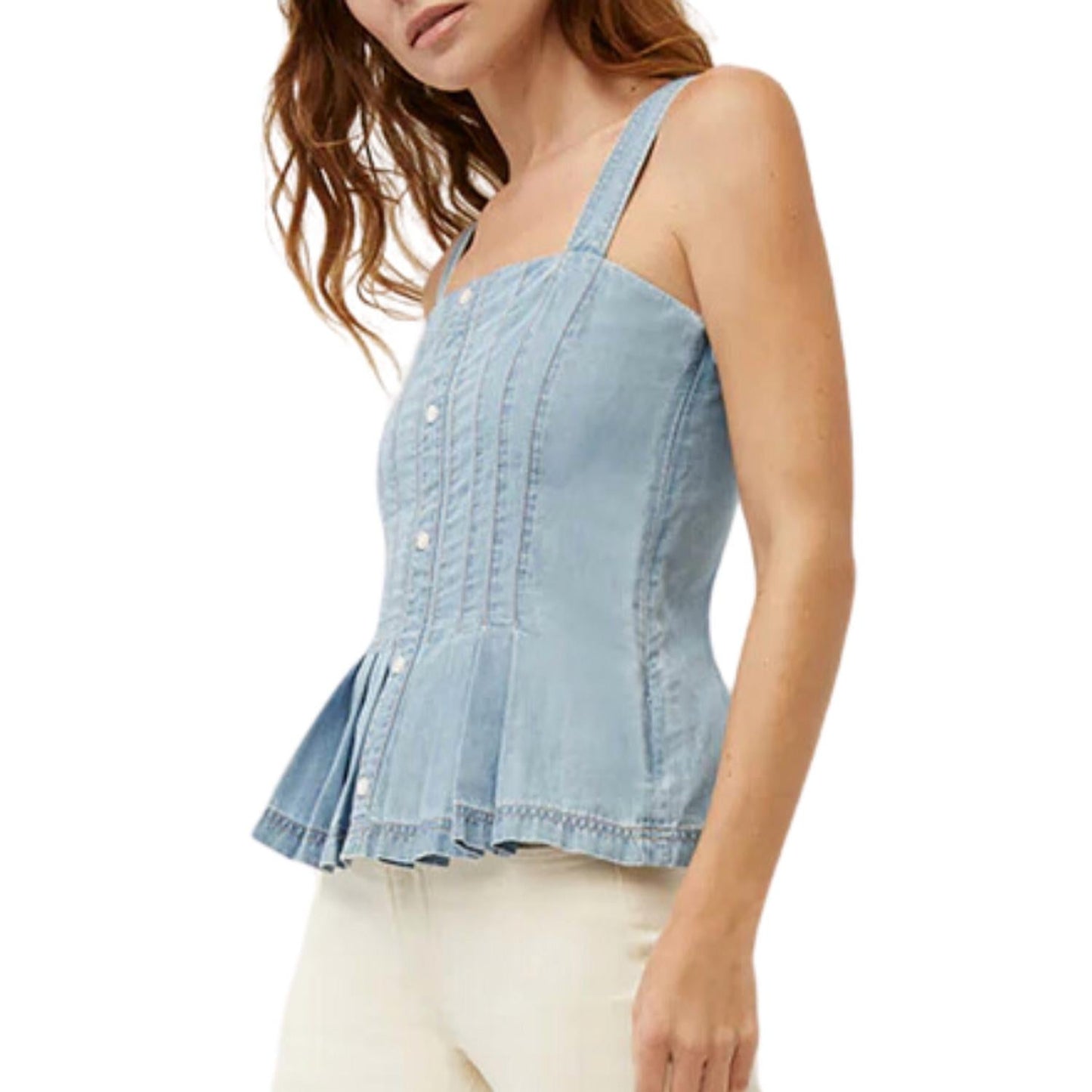 Veronica Beard - LAURA DENIM TOP
