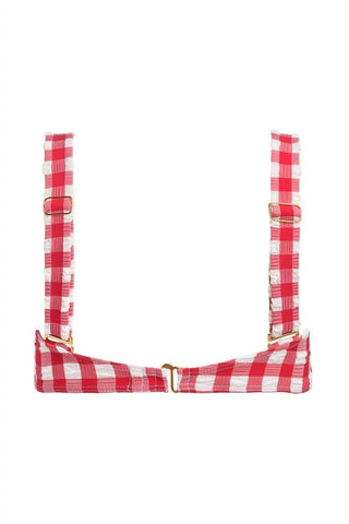 Montce - Gingham Bustier Bikini Top