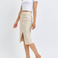 Judy Blue - High Waist Front Slit Denim Skirt
