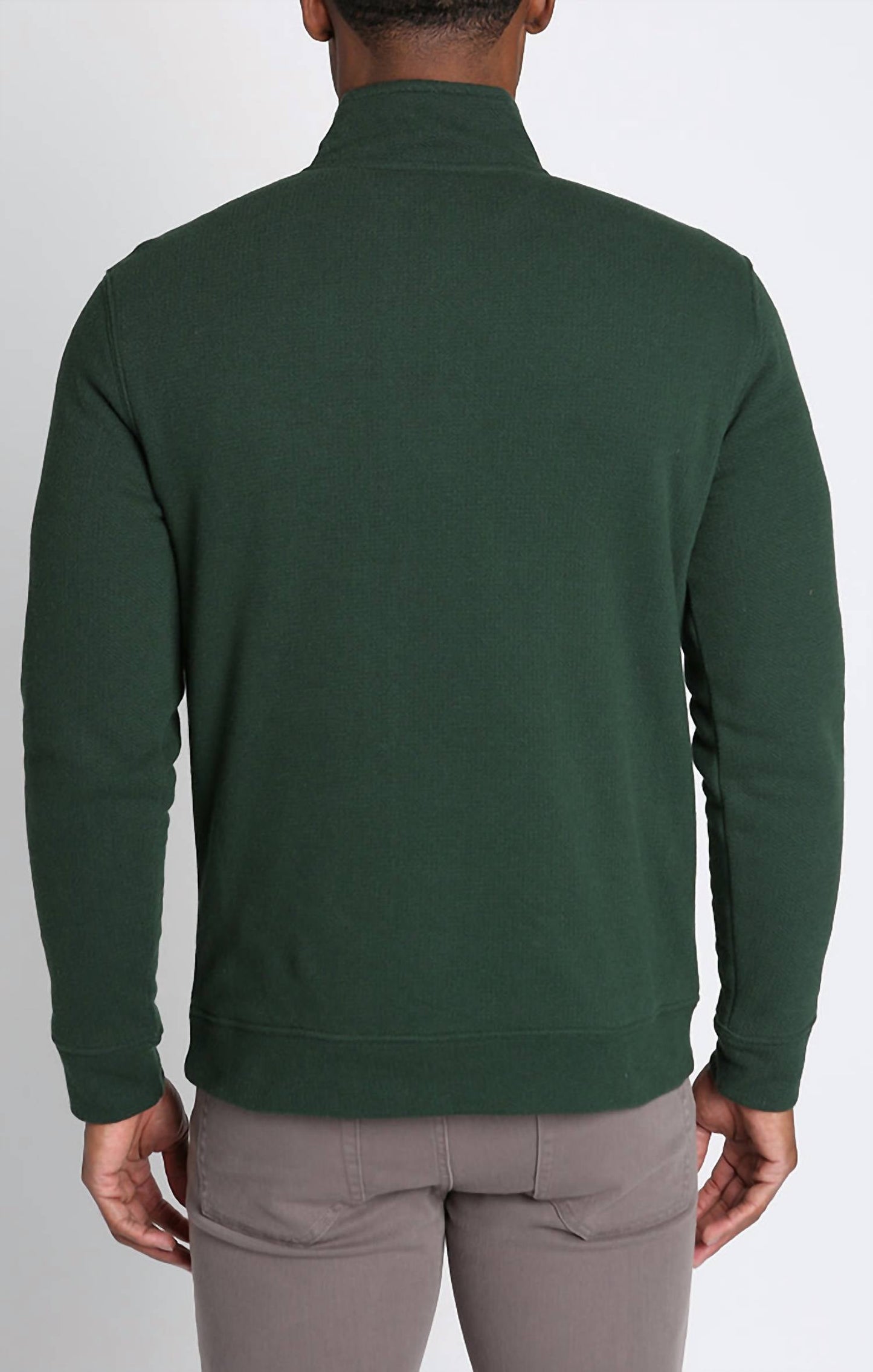Jachs New York - Recycled Jacquard Sherpa Lined Quarter Zip Pullover