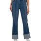 Kut From The Kloth - Fay High Rise Cuff Straight Leg Jeans