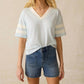 Faherty - Sunwashed Slub Varsity Tee