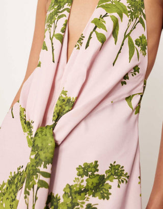 Arrange - Plunge Cowl Neck Maxi Dress