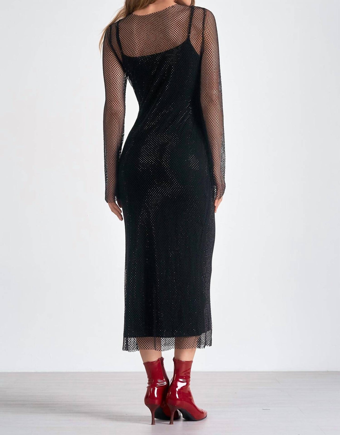 Elan - Slip Dress With Chain Overlay