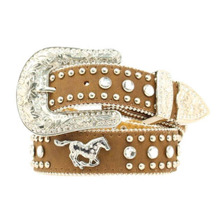 Nocona Belt Co. - Girls' Running Horse Bling Belt