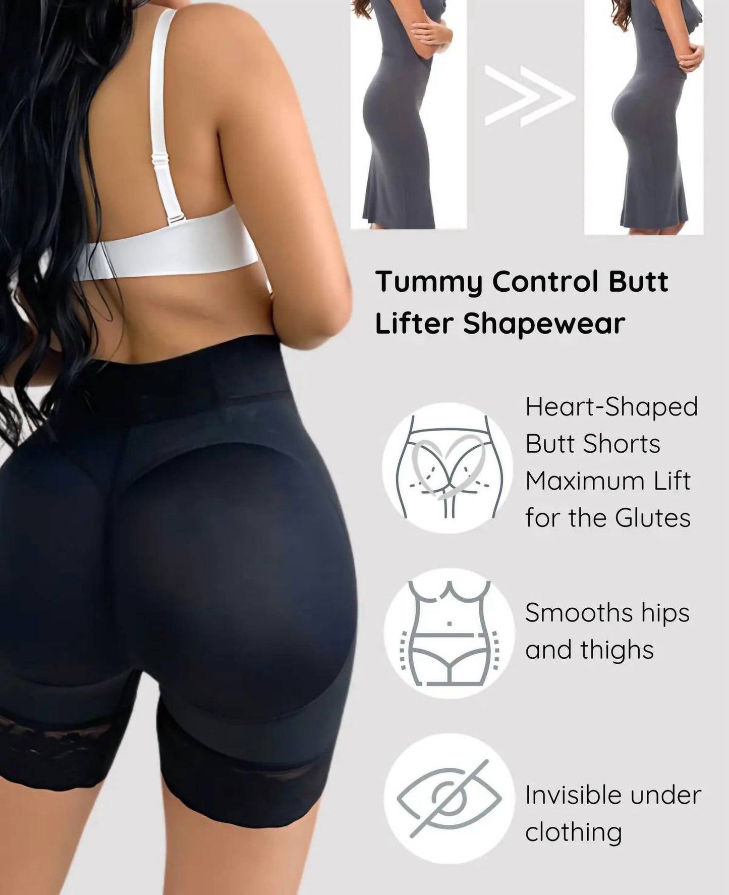 Siluets - High Waist Tummy Control Shapewear Shorts
