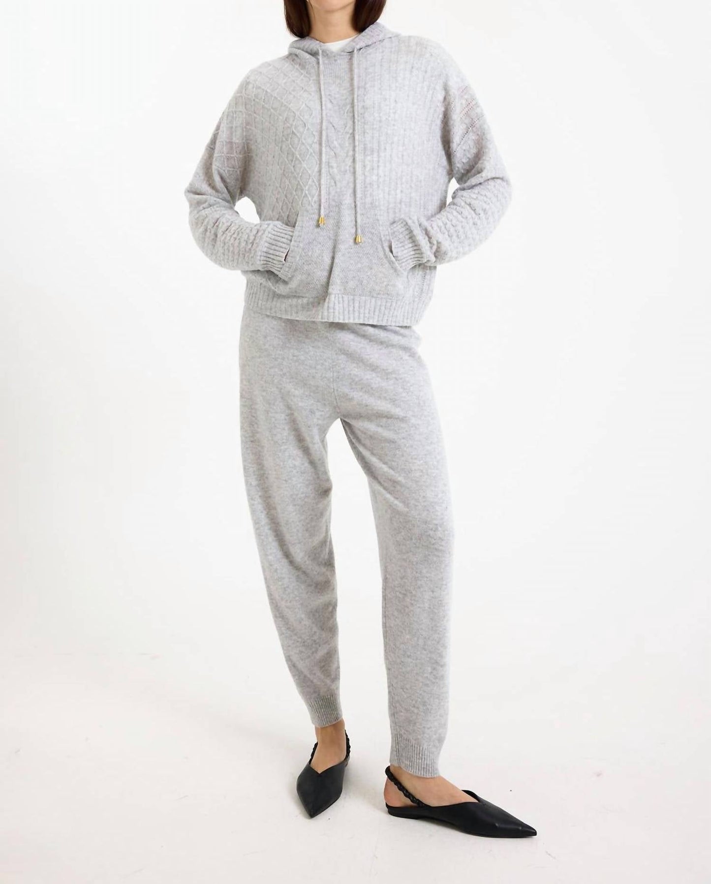 Brodie Cashmere - Luxe Cable Hoodie