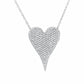 Diana M Jewels - 0.44 Cts Diamond Heart-shaped Pendant