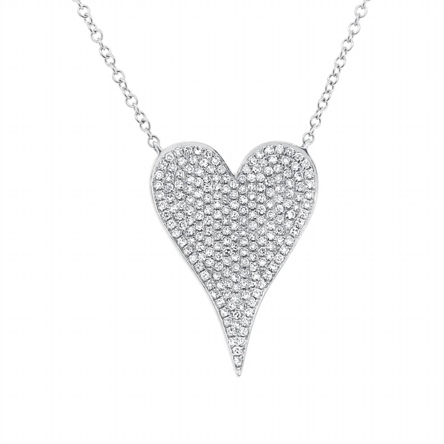 Diana M Jewels - 0.44 Cts Diamond Heart-shaped Pendant
