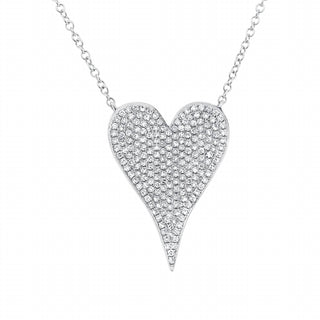 Diana M Jewels - 0.44 Cts Diamond Heart-shaped Pendant