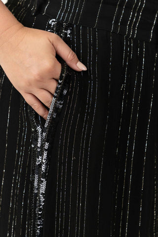 La Fuori - Wide Leg Sequins Trouser