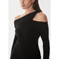 Krisa - Asymmetrical Cutout Midi Dress