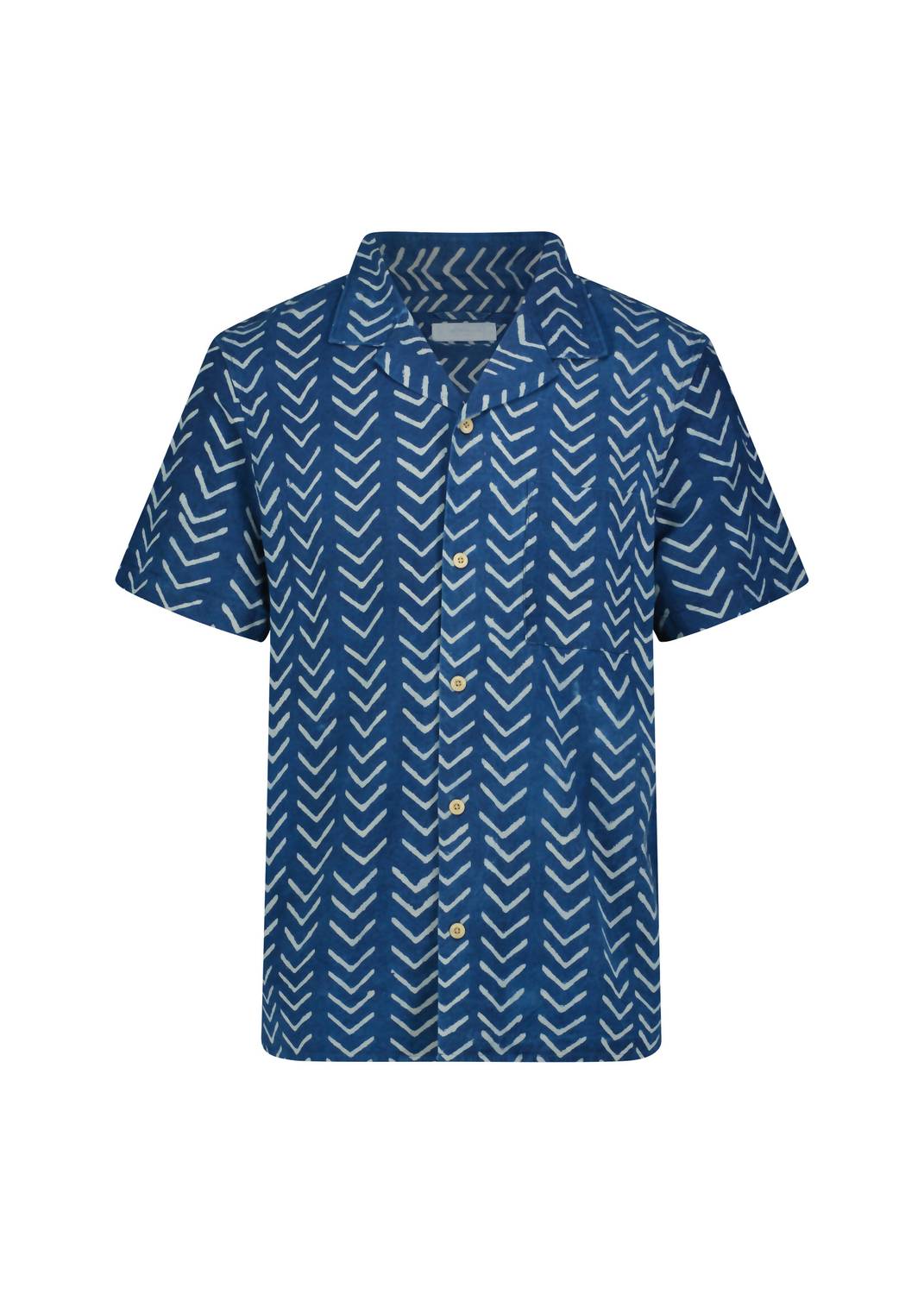 Lucky Brand - Printed Short Sleeve Camp Collar Shirt