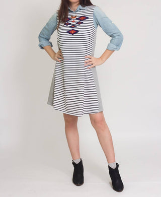 Thml - Tara Embroidered Stripe Dress